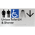 Unisex Accessible Toilet LH & Shower w/ Large Arrow: