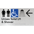 Unisex Accessible Toilet LH & Shower w/ Large Arrow: