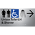 Unisex Accessible Toilet LH & Shower w/ Large Arrow:
