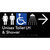 Unisex Accessible Toilet LH & Shower w/ Large Arrow: