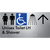Unisex Accessible Toilet LH & Shower w/ Large Arrow: