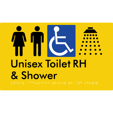 Unisex Accessible Toilet RH & Shower