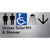 Unisex Accessible Toilet RH & Shower w/ Large Arrow: