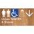 Unisex Accessible Toilet RH & Shower w/ Large Arrow:
