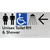 Unisex Accessible Toilet RH & Shower w/ Large Arrow:
