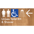 Unisex Accessible Toilet RH & Shower w/ Large Arrow: