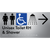 Unisex Accessible Toilet RH & Shower w/ Large Arrow: