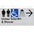 Unisex Accessible Toilet RH & Shower w/ Large Arrow: