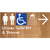 Unisex Accessible Toilet RH & Shower w/ Large Arrow: