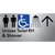 Unisex Accessible Toilet RH & Shower w/ Large Arrow: