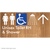 Unisex Accessible Toilet RH & Shower w/ Large Arrow:
