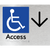 Accessible Entry w/ Large Arrow: