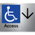 Accessible Entry w/ Large Arrow: