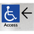 Accessible Entry w/ Large Arrow: