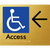 Accessible Entry w/ Large Arrow: