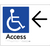 Accessible Entry w/ Large Arrow: