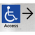 Accessible Entry w/ Large Arrow: