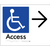 Accessible Entry w/ Large Arrow: