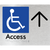 Accessible Entry w/ Large Arrow: