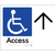 Accessible Entry w/ Large Arrow: