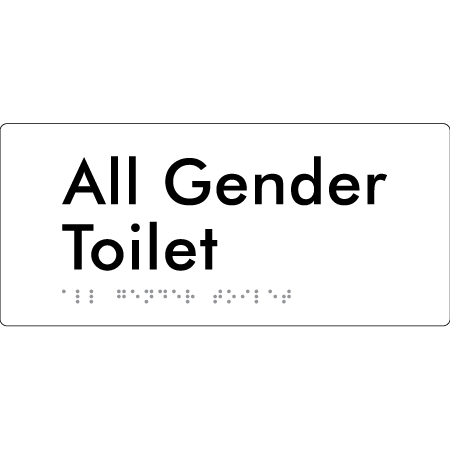 All Gender Toilet - Braille Tactile Signs Aust.