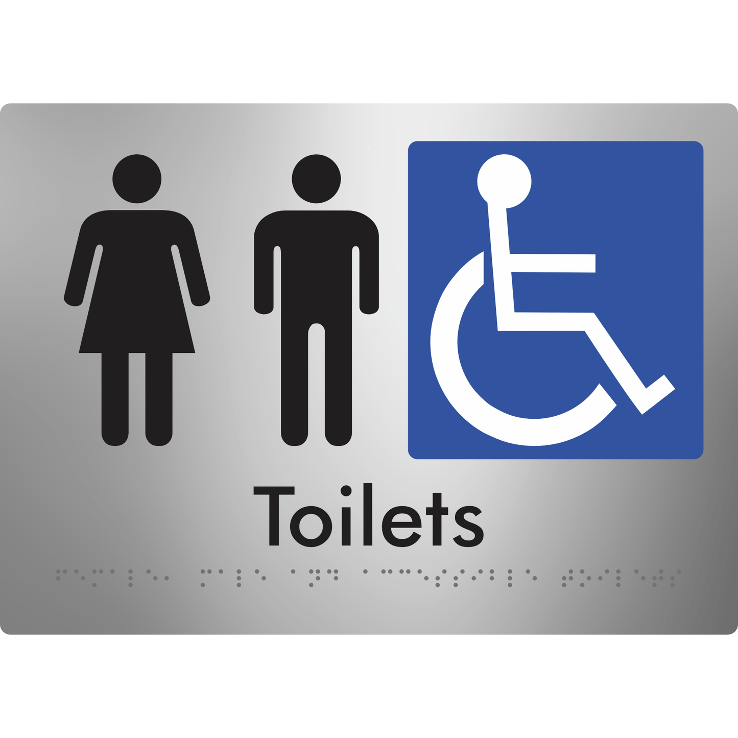 Female, Male & Accessible Toilets - Braille Tactile Signs Aust.