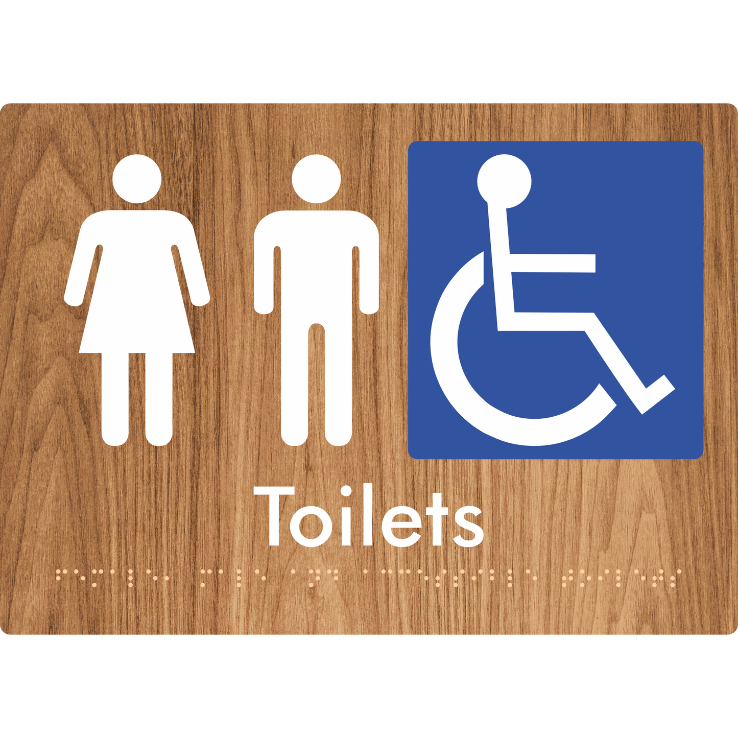 Female, Male & Accessible Toilets - Braille Tactile Signs Aust.