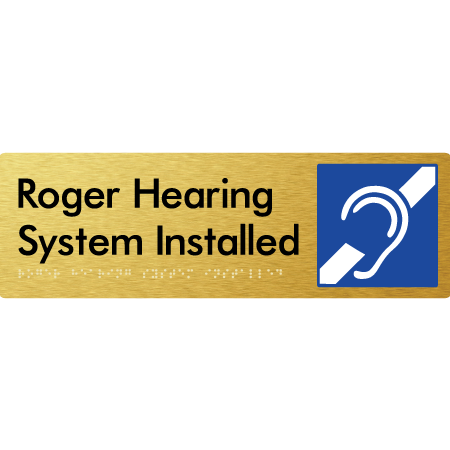 Roger Hearing System Installed - Braille Tactile Signs Aust.