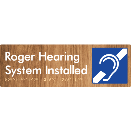 Roger Hearing System Installed - Braille Tactile Signs Aust.