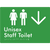 Unisex Staff Toilet w/ Large Arrow: