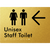 Unisex Staff Toilet w/ Large Arrow:
