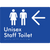 Unisex Staff Toilet w/ Large Arrow: