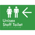Unisex Staff Toilet w/ Large Arrow: