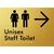 Unisex Staff Toilet w/ Large Arrow: