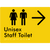 Unisex Staff Toilet w/ Large Arrow: