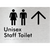 Unisex Staff Toilet w/ Large Arrow: