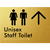 Unisex Staff Toilet w/ Large Arrow: