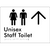 Unisex Staff Toilet w/ Large Arrow: