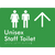 Unisex Staff Toilet w/ Large Arrow: