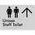 Unisex Staff Toilet w/ Large Arrow: