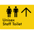 Unisex Staff Toilet w/ Large Arrow:
