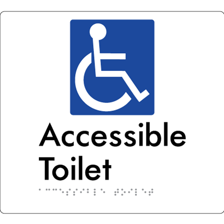 Accessible Toilet - Braille Tactile Signs Aust.