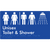 Unisex Toilet & Shower with Ambulant Facilities with Air Lock