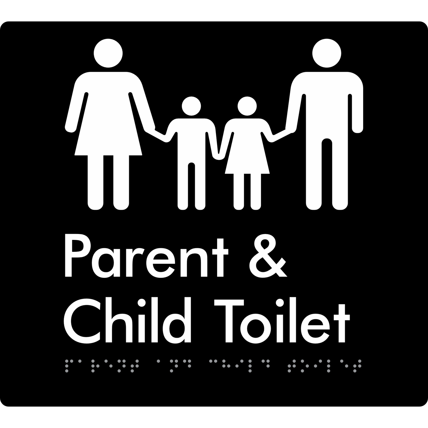 Parent & Child Toilet - Braille Tactile Signs Aust.