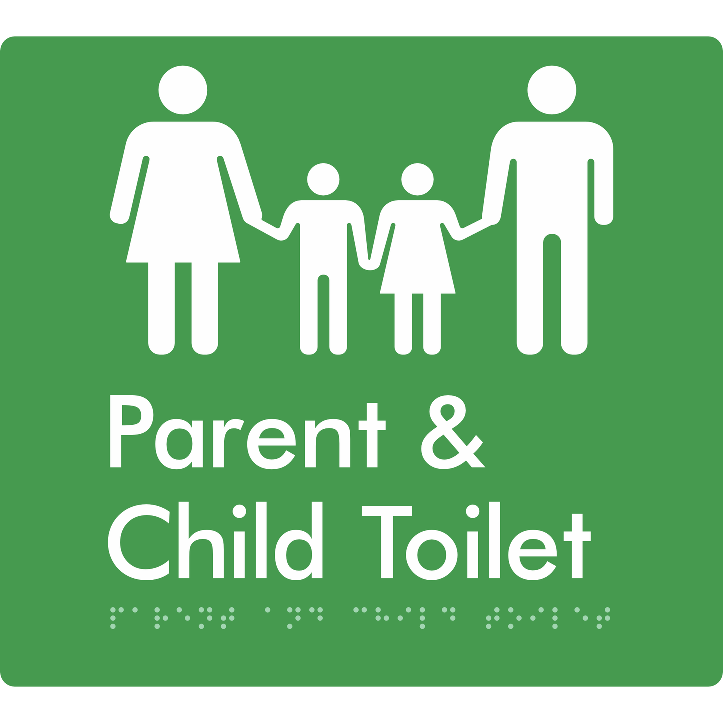 Parent & Child Toilet - Braille Tactile Signs Aust.