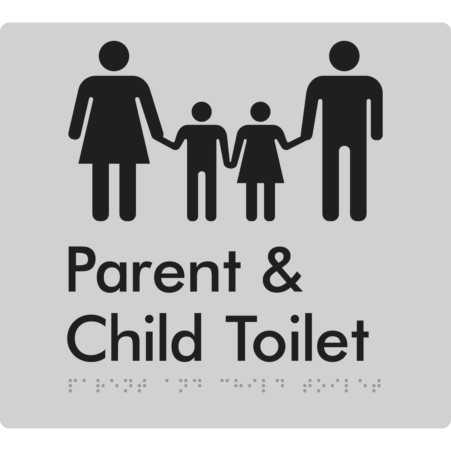 Parent & Child Toilet - Braille Tactile Signs Aust.