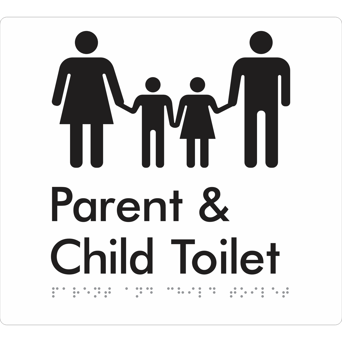Parent & Child Toilet - Braille Tactile Signs Aust.