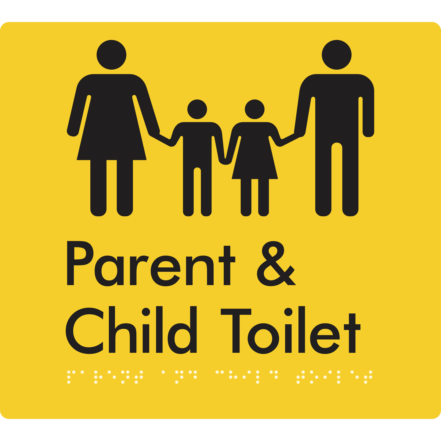 Parent & Child Toilet - Braille Tactile Signs Aust.
