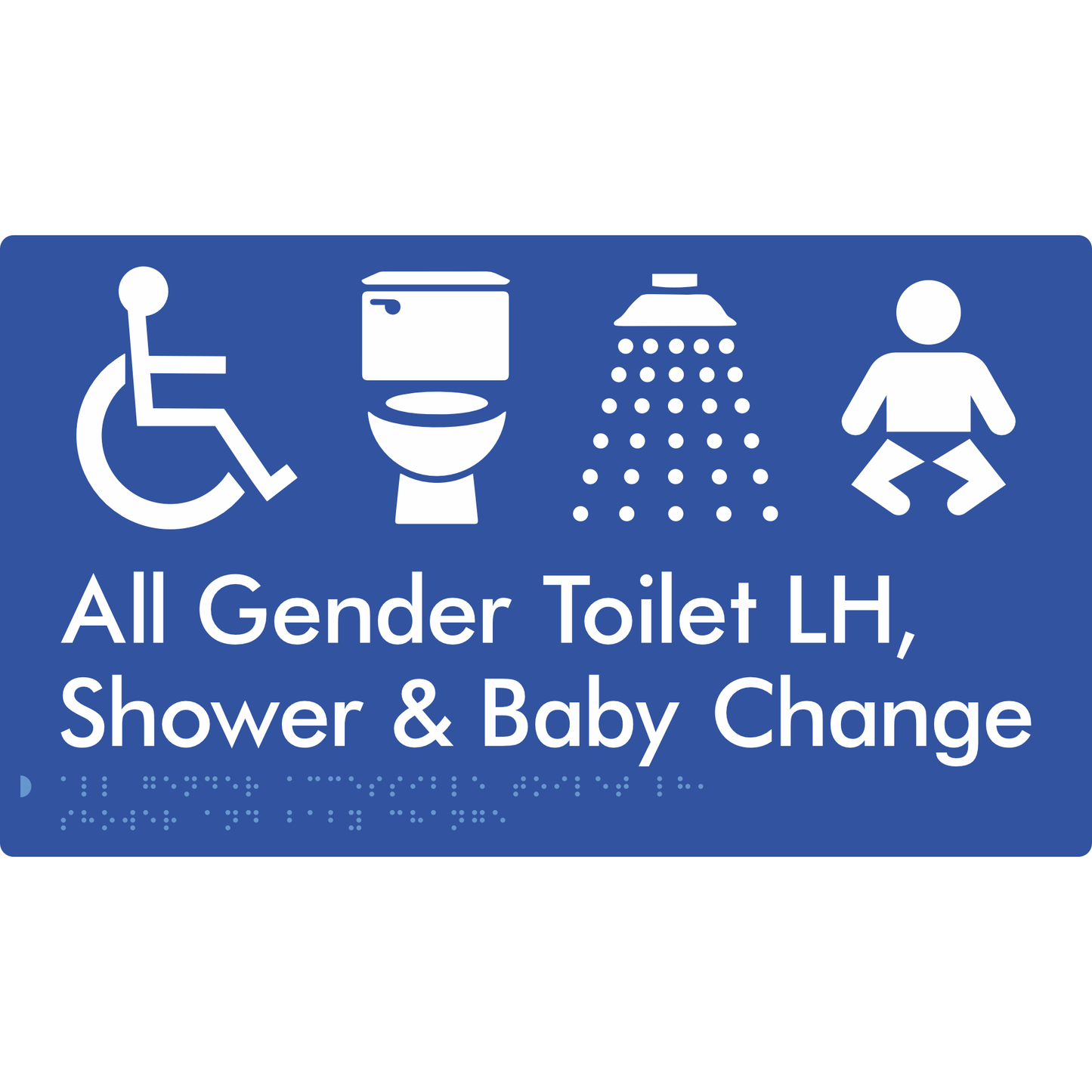All Gender Accessible Toilet LH / Shower / Baby Change