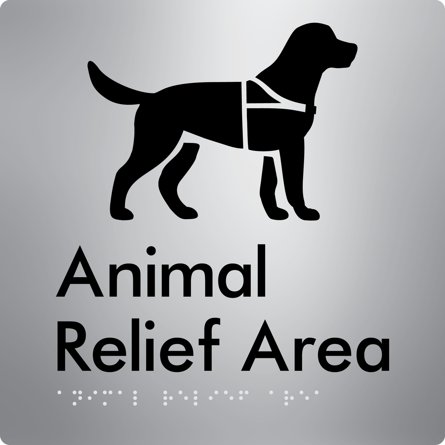 Animal Relief Area - Braille Tactile Signs Aust.